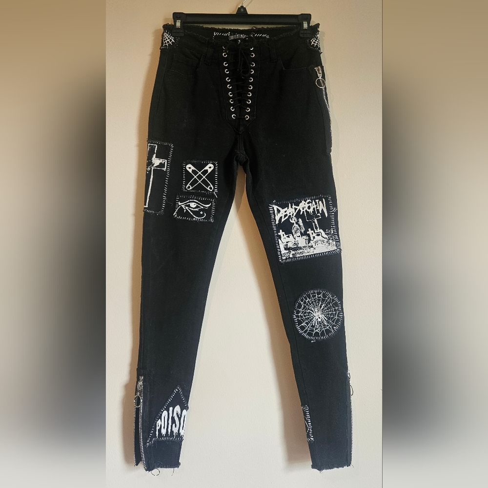Dolls Kill Current Mood Black Pants